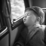 Enfant dormant dans un véhicule