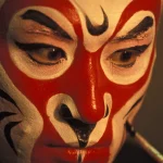 Maquillage Artistique en Rouge et Blanc