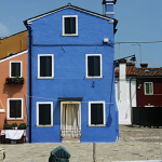 Maison Bleue à Burano, Italie