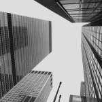 Gratte-ciels en perspective ascendante