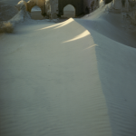Ruines antiques dans le désert
