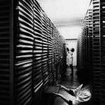 Archivistes organisant des documents dans une bibliothèque de stockage