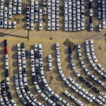 Parking de Voitures Vues d'En-Haut