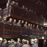 Mineurs dans une mine de charbon