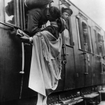 Baiser d'adieu à la gare