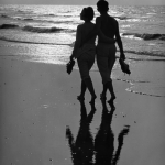 Balade romantique sur la plage