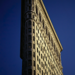 Le Flatiron Building au coucher du soleil