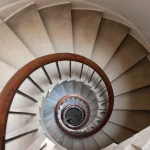 Escalier en colimaçon vu de haut