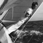 Voile sous tension en mer