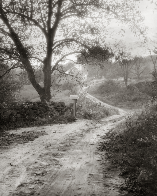 AKG5008490.webp Chemin de campagne sinueux en noir et blanc – Image 1