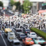 Rue bondée à Tokyo