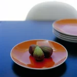 Figues sur Assiette Orange