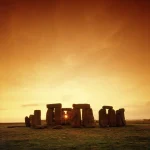 Stonehenge au Coucher du Soleil