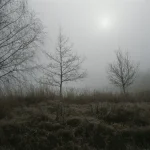 Paysage Brumeux avec Arbres Nus