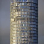 Tour Moderne au Coucher du Soleil