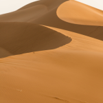 Dunes de sable dorées au soleil