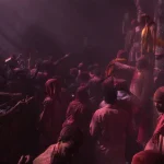 Fête des couleurs lors d'une célébration traditionnelle