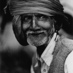 Portrait d'un homme âgé avec un turban