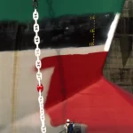 Peinture du flanc d'un navire