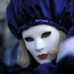 Personnage masqué lors du Carnaval de Venise