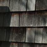 Vieilles Tuiles en Bois avec Ombre et Usure