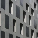 Façade architecturale en motif géométrique