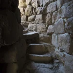 Escalier en pierre dans un ancien bâtiment