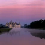 Château de la Loire au coucher de soleil