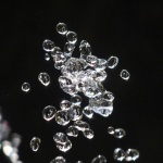 Gouttelettes d'eau en suspension