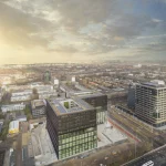 Vue Aérienne d'Un Complexe Urbain Modernisé