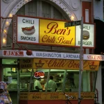 Restaurant Ben's Chili Bowl le soir à Washington
