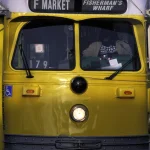 Tramway jaune à Fisherman's Wharf, San Francisco